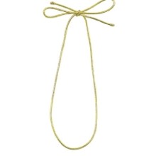 19" Gold Stretch Loop Ribbon & Bow