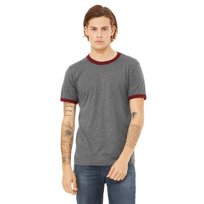 BELLA+CANVAS Men's Jersey Short-Sleeve Ringer T-Shirt