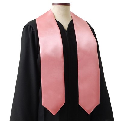 Pink 60" Graduation Stole