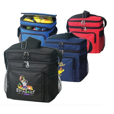 Deluxe Poly Cooler with Lunch Bag - Dual Zipper