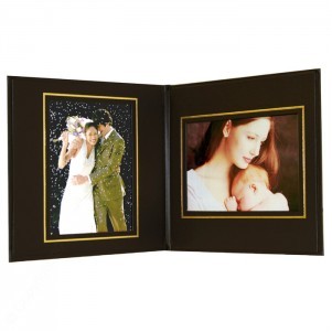 LL Superior Double Photo/Certificate Frame - Book Style (5"x7")