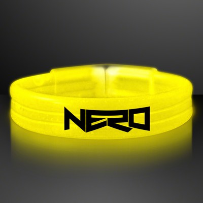 Yellow Thick Glow Bracelet Bangles - Domestic Imprint