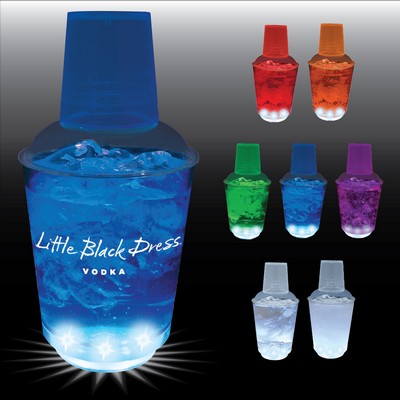 12 Oz. Plastic 5 LED Light-Up Cocktail Shaker