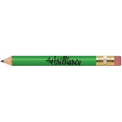 Light Green Round Golf Pencils with Erasers