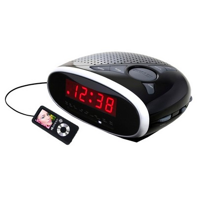 SuperSonic Digital Alarm Clock w/ AM/FM Radio & Aux Input