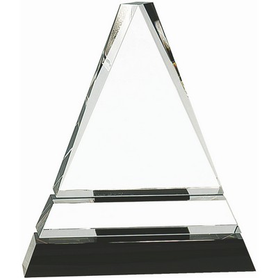 Romney Pyramid Optic Crystal Award (4"x6½")