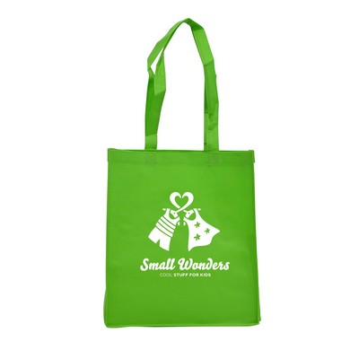 Non-Woven PP Spring Green Shopper (13"x6"x15")