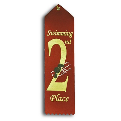 Stock Swim Event Ribbon - 2nd Place