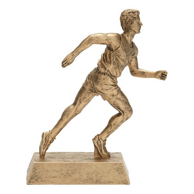 10.5" Male Track Signature Resin Figure Trophy