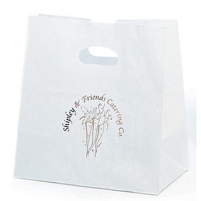 Printed Die-Cut Frosted Take Out Bag