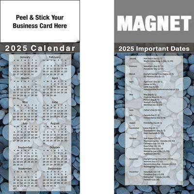 Peel & Stick Full Color Calendar Magnet (3 1/2"x8 1/2")