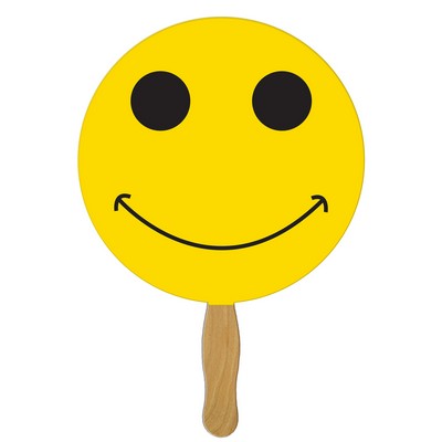 Smiley Face Fast Hand Fan (1 Side) 1 Day