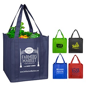 12-1/2"W x 13"H x 8"Gusset - "MEGA" Grocery Shopping Tote Bag (Overseas)