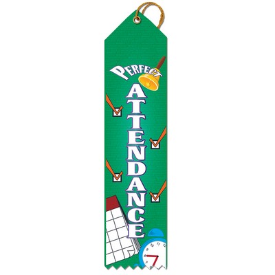 Perfect Attendance Point Top Award Ribbon