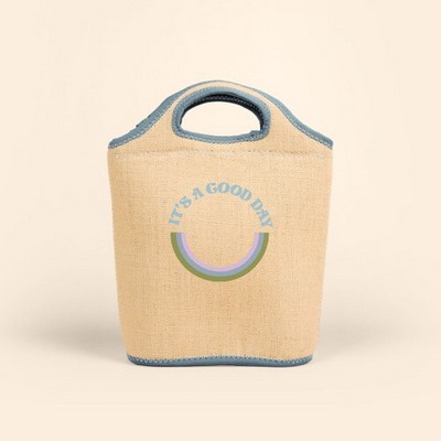 Venti Burlap Neoprene Lunch Bag