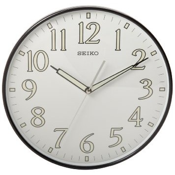 Seiko Black Watch Wall Clock