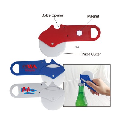 Pizza Cutter w/Bottle Opener