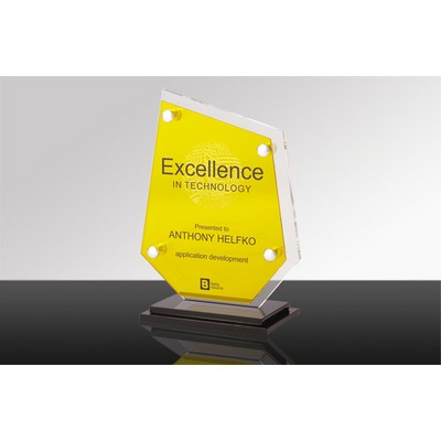 ASPIRE: Acrylic Transparent Desk Award (5¾" x 7-5/8" x 3")