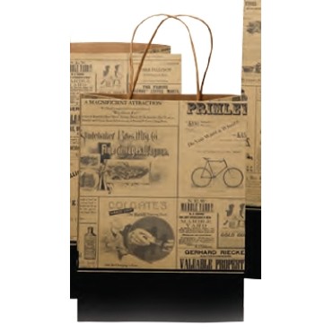 Toucan Newsprint Collection Bag (5 1/2"x3 1/4"x8 3/8")