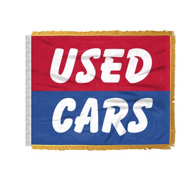 Used Cars Antenna Flags 12x18 inch