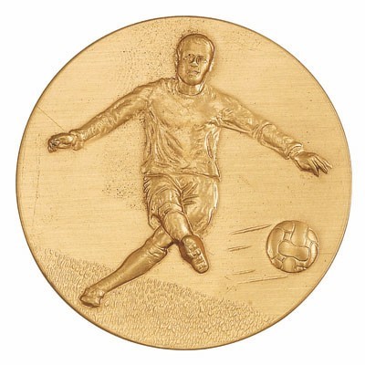 2" Soccer General Stamped Medallion Insert Disc