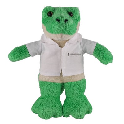 Soft Plush Stuffed Alligator in doctor's jacket.