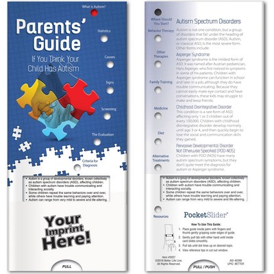 Pocket Slider - Parent's Guide: If You Think Your Child Has Autism