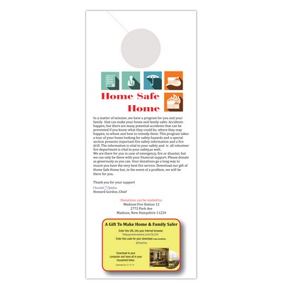 Home Safe Home - Home Safety Door Hanger with Download