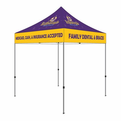 Economy Steel TL 8x8 Custom Canopy Kit (Full Color Digital Dye Sublimation)