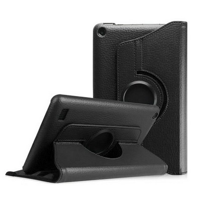 Kidder Rotate Leatherette Case for Kindle Fire HD 8" (Black)