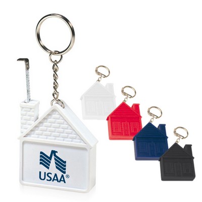 House Measuring Tape Keychain