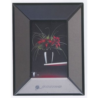 Black Glass Picture Frame/Plaque (9"x7"x1-1/8")