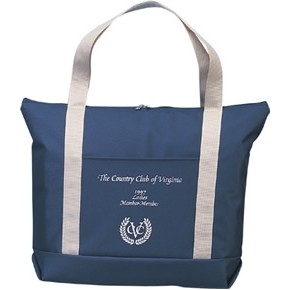 600 Denier Polyester Country Club Zip-Top Tote Bag