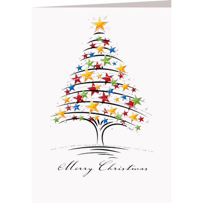 Star Tree Greeting Card