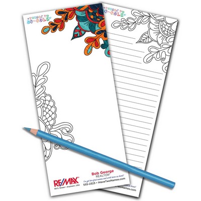 Coloring Notepad - 50 Sheets (3.5" x 8")