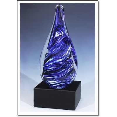 Aladdin Art Glass Sculpture w/o Marble Base (4"x9")