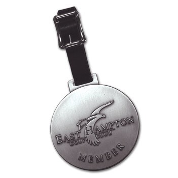 2 1/2" Nickel Silver Bag Tag