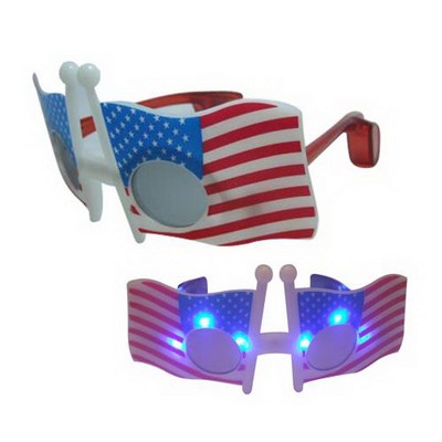 American Flag Flashing Glasses