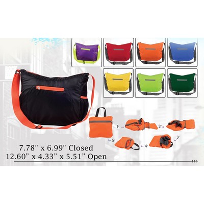 Compact Folding Duffle Messenger Bag-Tote