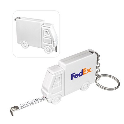 Truck Shape Measuring Tape Keychain