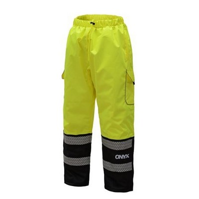 GSS™ Class E ONYX Winter Quilted Lime Green Pants w/2 Cargo Pockets