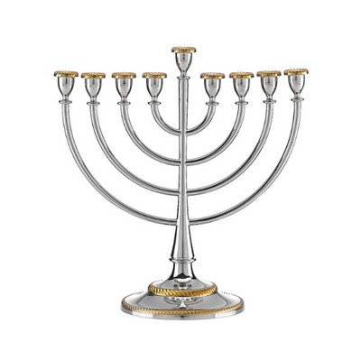 REED & BARTON ROSELAND COLLECTION Menorah W. 11 x H. 12