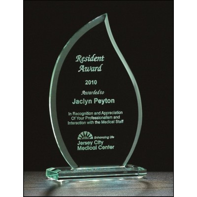 Flame Series Glass Award (3.5"x6")