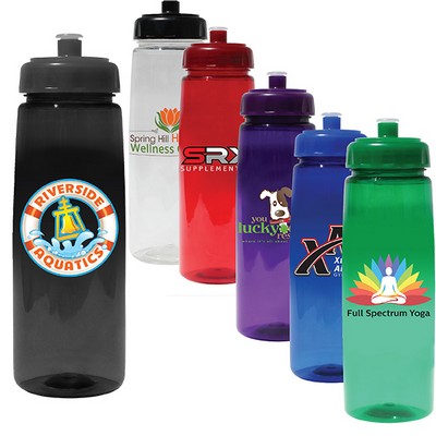 30 Oz. Poly-Saver PET Bottle w/Push 'n Pull Cap (Full Color Digital)