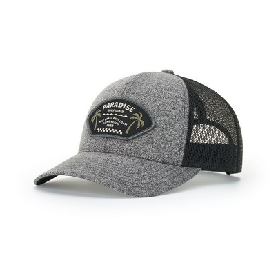 Low Profile Heather Trucker Cap w/Mesh Back