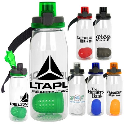 Locking Lid 32oz Bottle with Floating Infuser