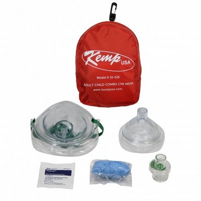 Kemp USA Adult & Child CPR Mask w/Soft Pouch