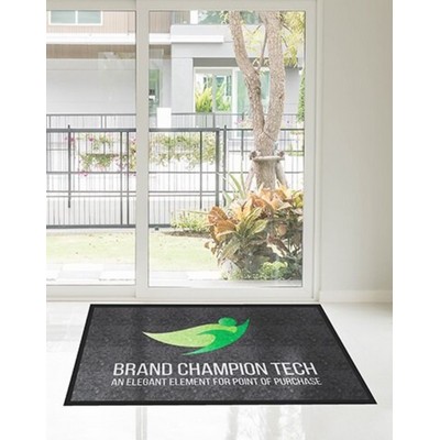 Brand Champion Personalized Logo Rug and Welcome Floor Mat - 2' X 4'