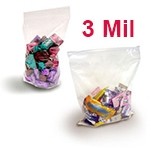 3 Mil Crystal Clear FDA Polypropylene Zip Style Bag (2 1/2"x2 1/2")