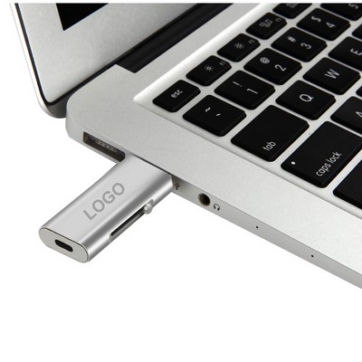 32G 3 in 1 2.0 Type C Flash Drive w/USB and Micro USB port